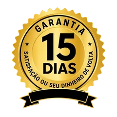 Selo de garantia de 15 dias ou o seu dinheiro de volta